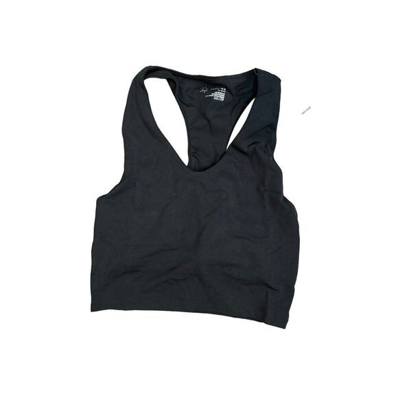 NWT OFFLINE By Aerie Racer Back Sports Bra Black Size XXS - Picture 1 of 4